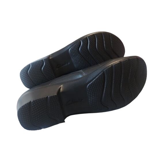 Clarks Angie Pearl Women's size 10W Office Career Comfy Leather Casual Loafers - Picture 7 of 12